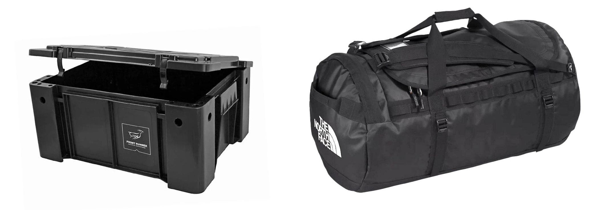 storage box and duffel bag