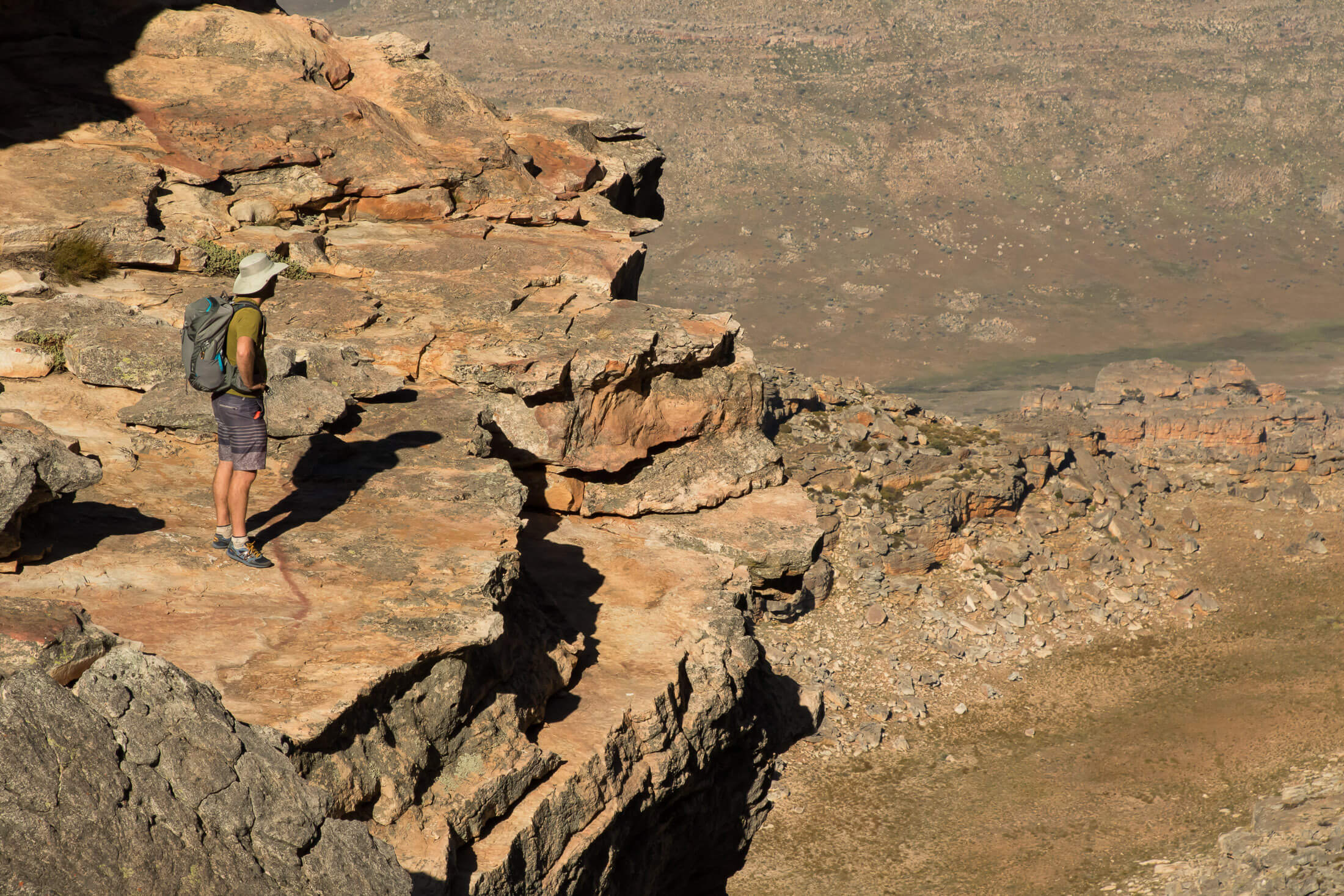 hiker looking out over Cederberg