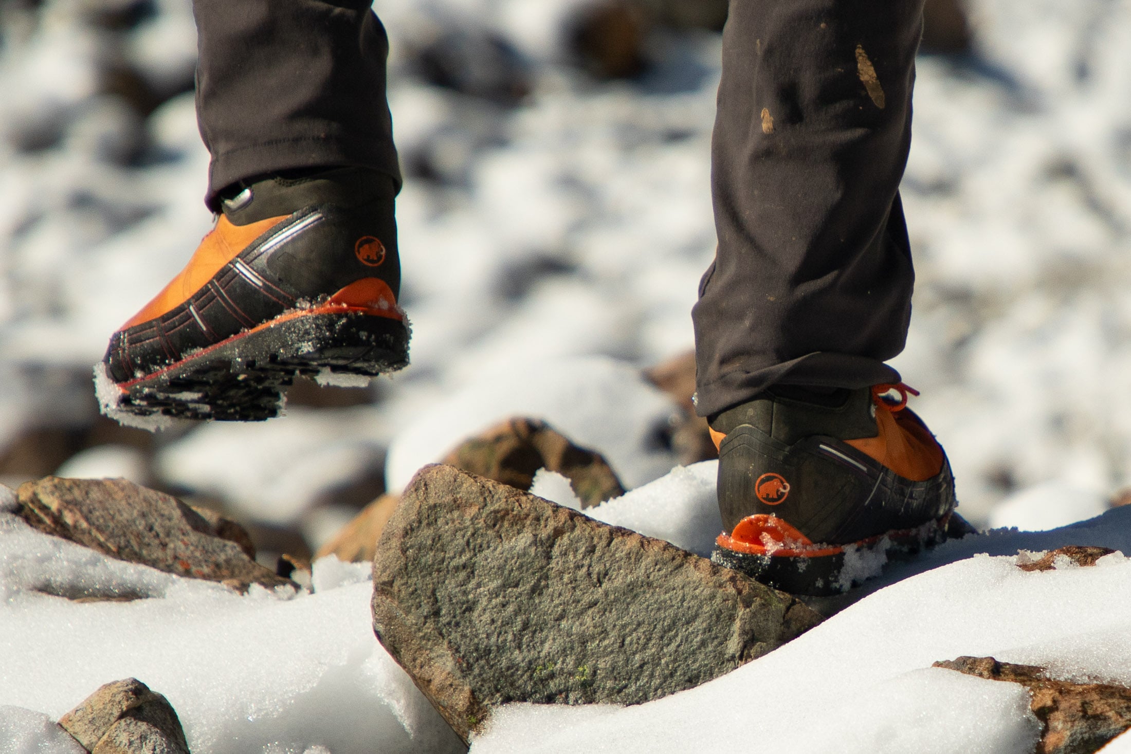 hiker wearing boots