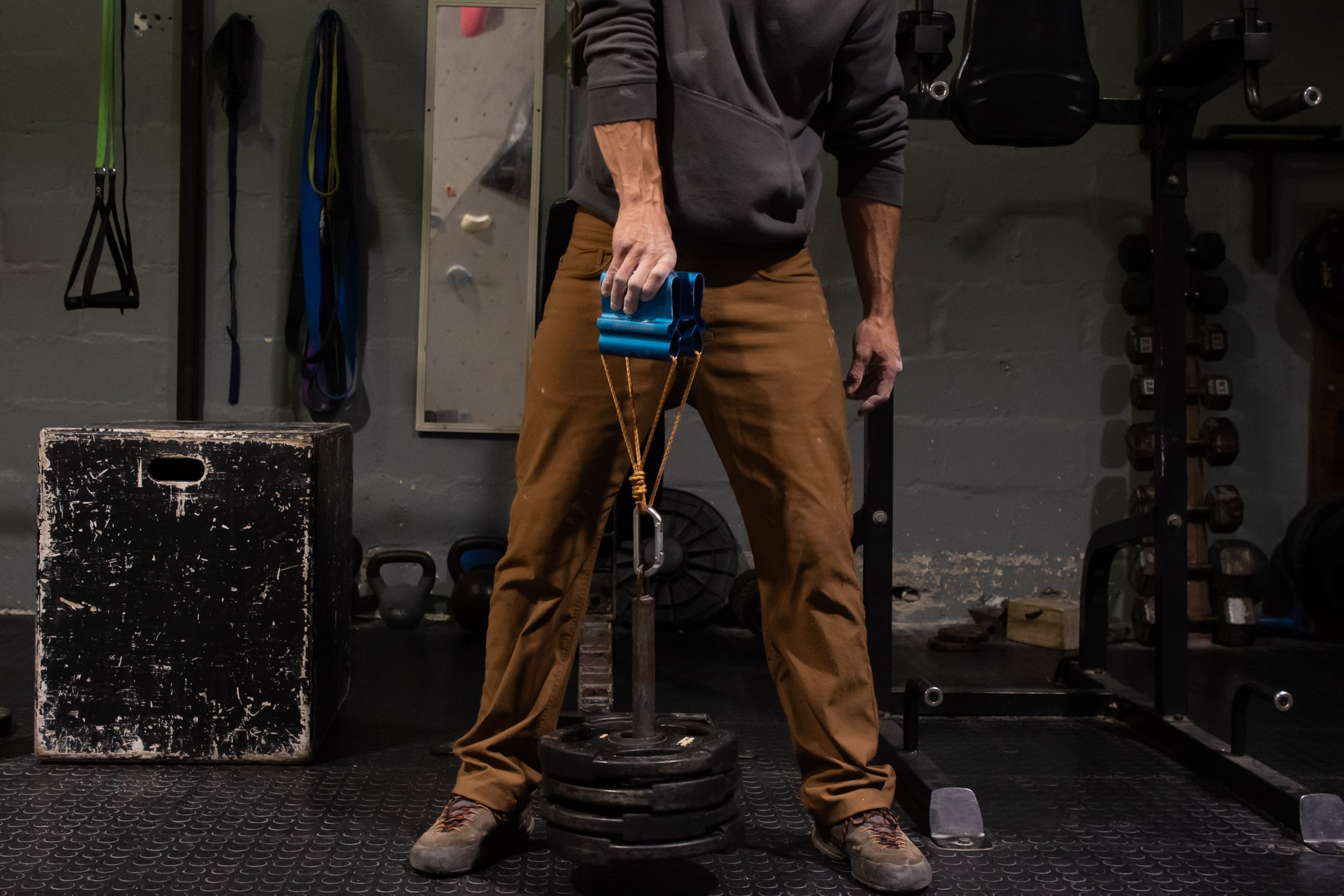 Climber lifting block with good form