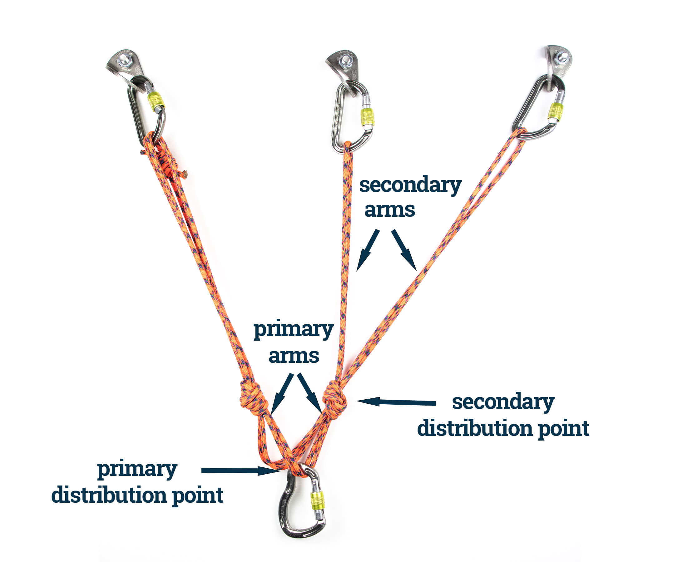 distribution points in an anchor