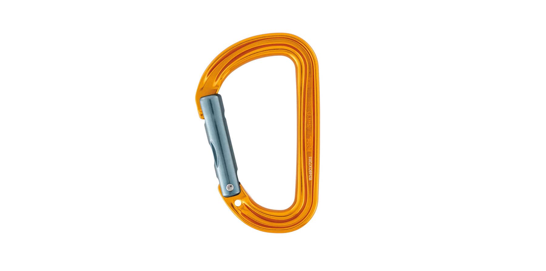 asymmetrical D carabiner