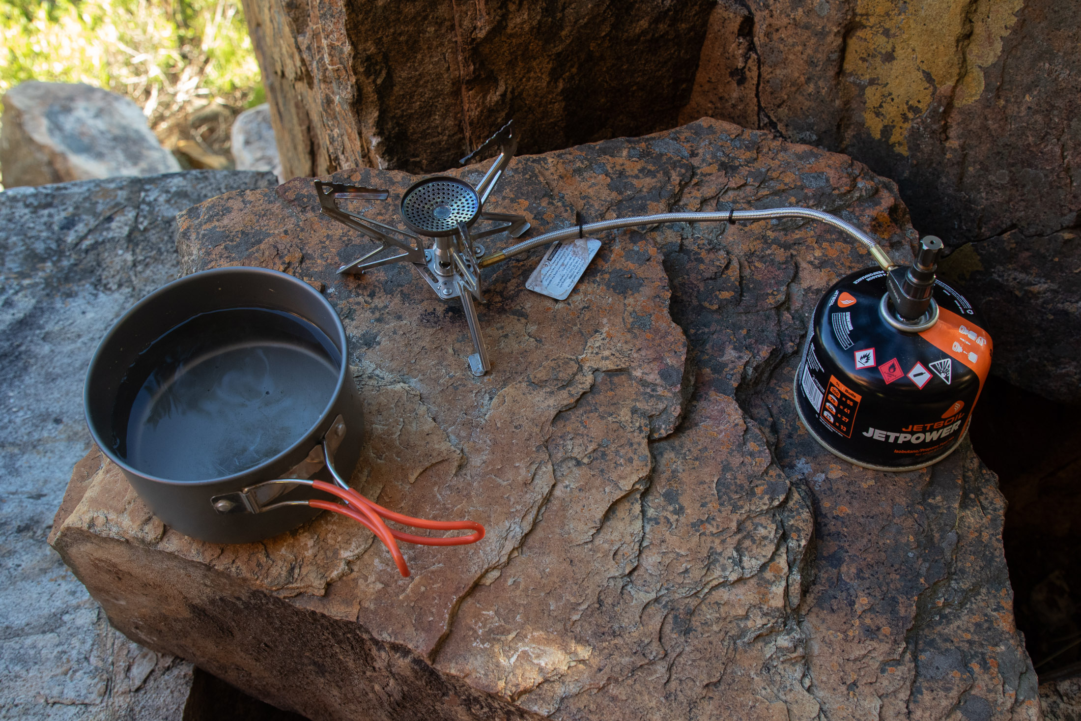 remote canister stove