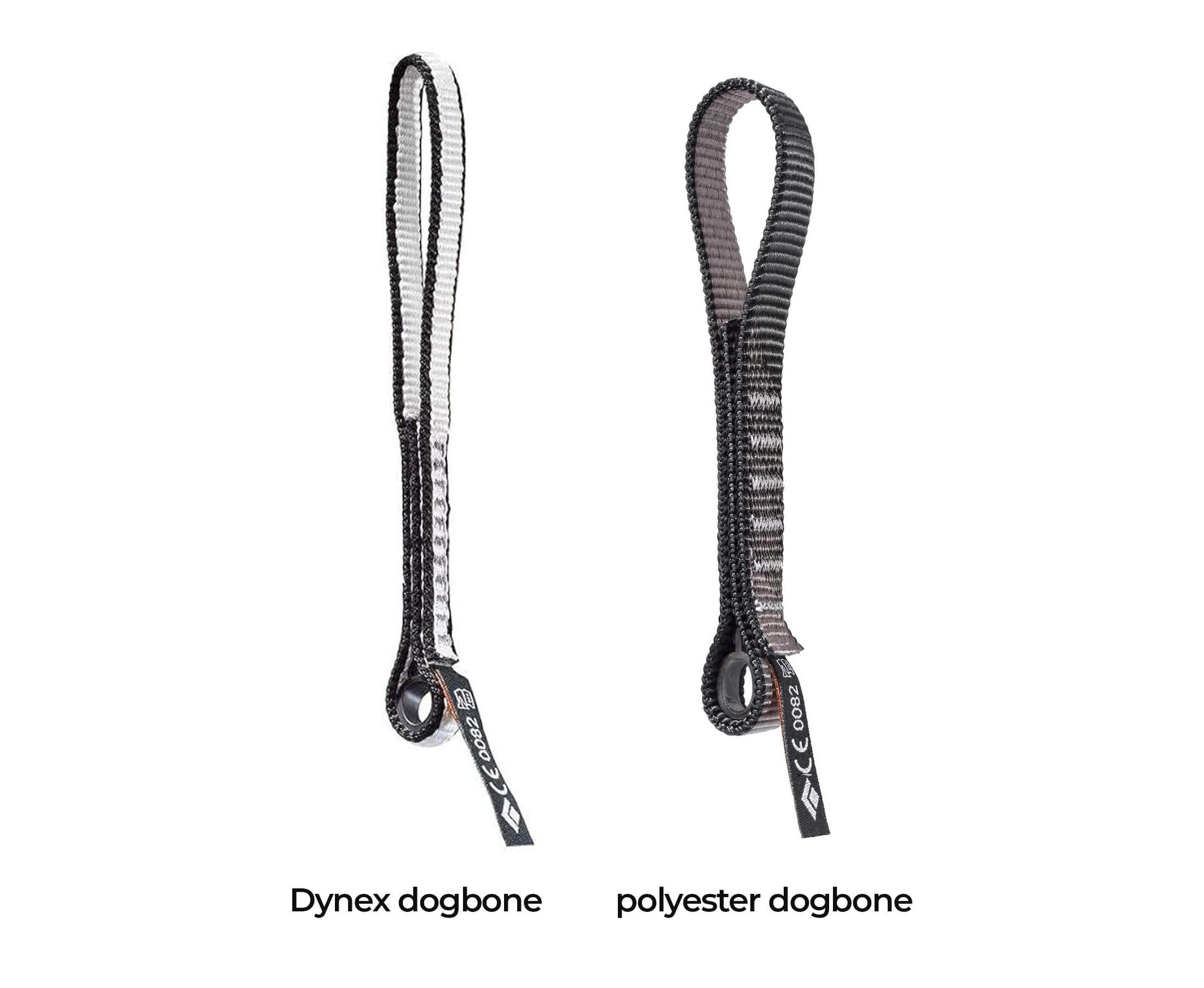 dyneema and polyester dogbones
