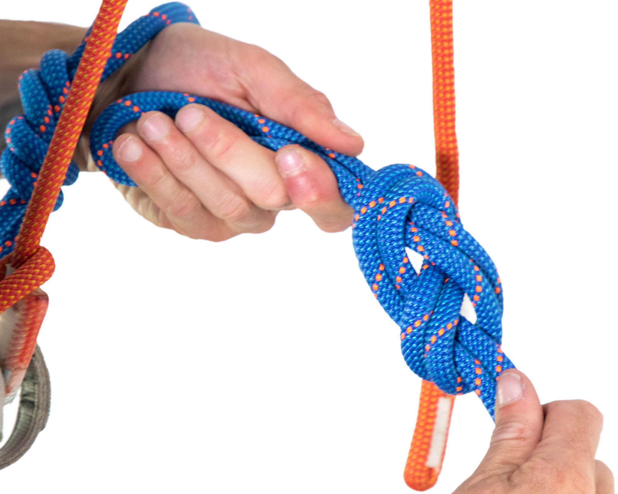 tying overhand knot on a bight