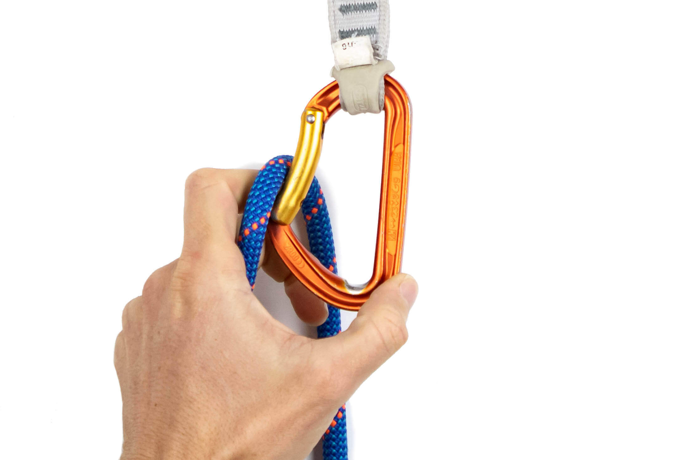 clipping rope-side carabiner