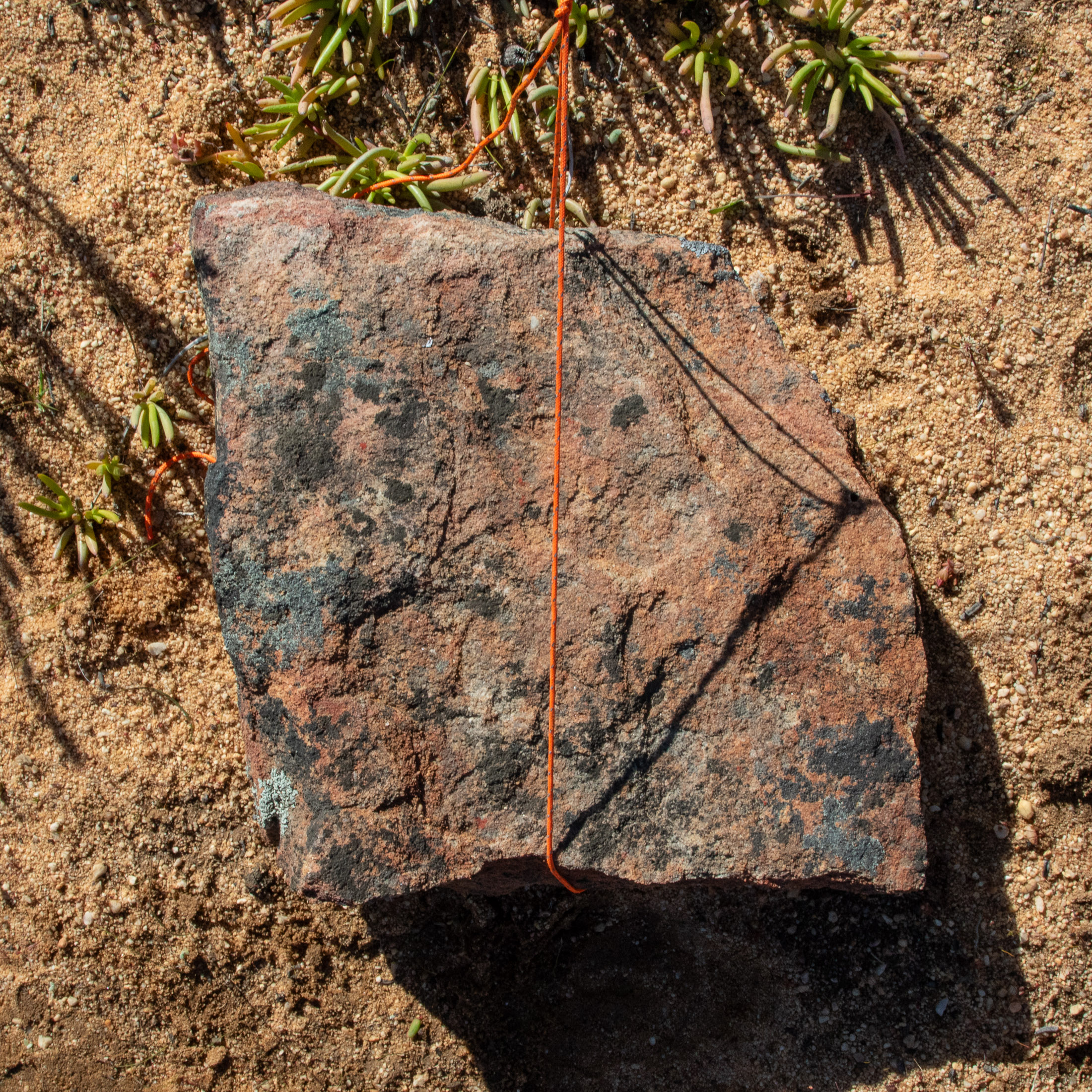 rock used as anchor