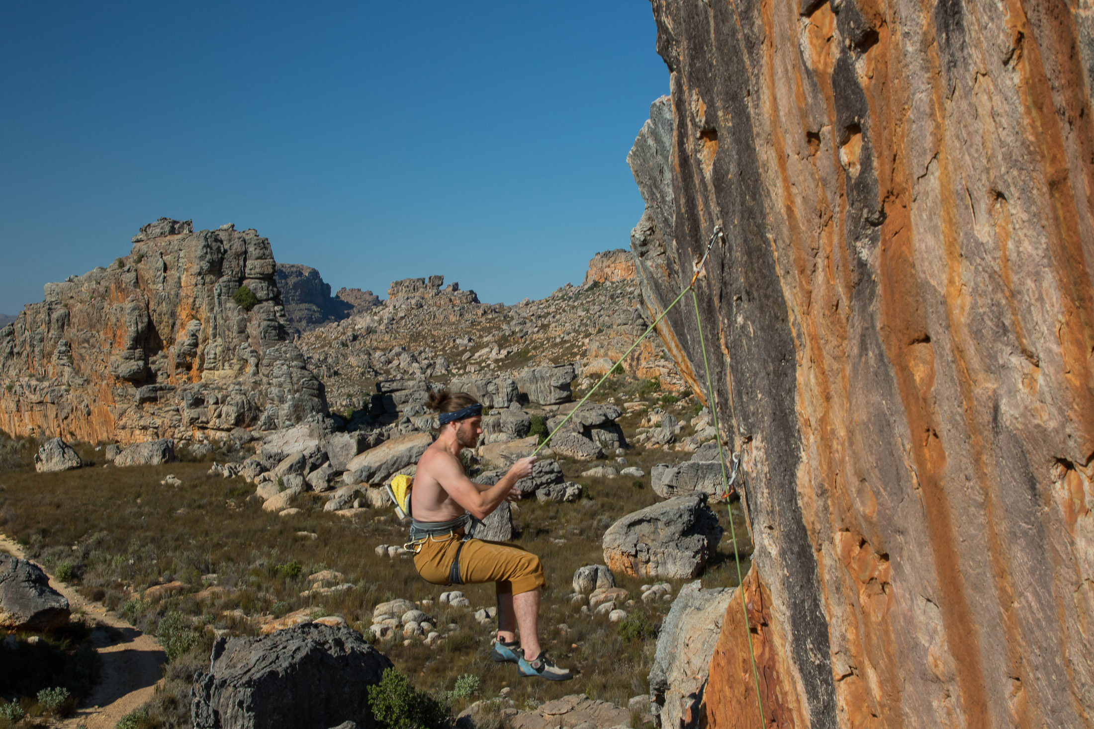 climber falling