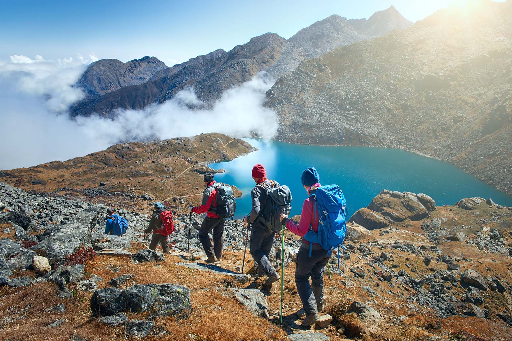 group of hikers