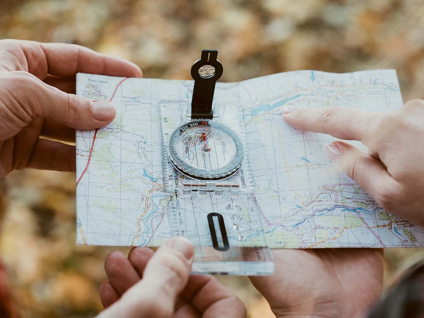 navigating with a map and compass