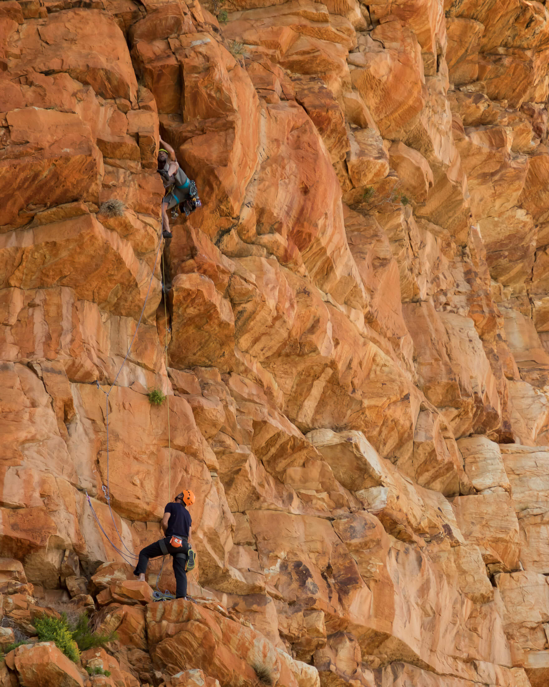 two climbers on Cederberg route