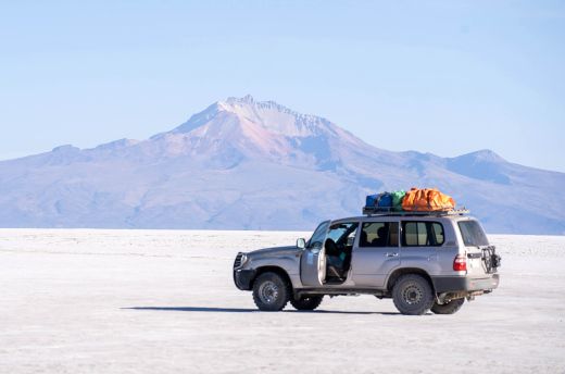 vehicle packed for overland trip